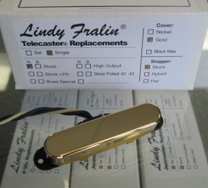 Lindy Fralin Vintage Hot Telecaster Neck Pickup with GOLD Cover