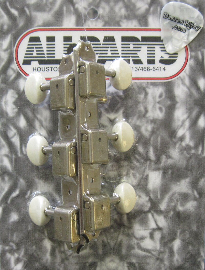 Gotoh Aged Nickel Vintage Deluxe 3-on-a-Strip Tuners TK-0700-007