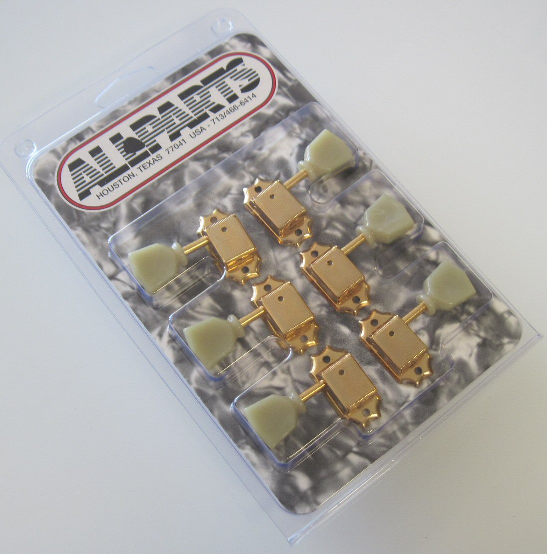 Gotoh SD90 3x3 Gold Vintage Style Tuners with Keystone Buttons TK-0770-002