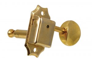 Gotoh SD90 3×3 Gold Vintage Style Tuners with Metal Buttons TK-0875-002