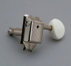 Gotoh Nickel 6-in-line Vintage Tuners with White Buttons TK-0980-001