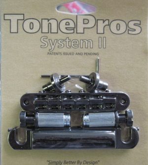 TonePros LPM04-B Standard Tuneomatic/Tailpiece Set Black