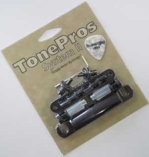 TonePros LPS02-B Standard Tuneomatic/Tailpiece Set Black