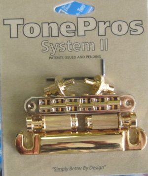 TonePros LPS02-G Standard Tuneomatic/Tailpiece Set Gold