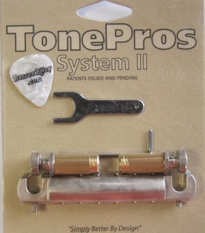 TonePros VTNA-AN Vintage Aluminum Wraparound Tailpiece Aged Nickel