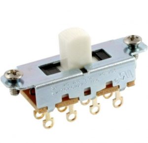 Switchcraft White On-Off-On Slide Switch for Mustang EP-0261-025