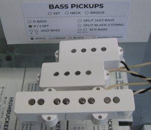 Lindy Fralin P-J Bass Pickups Set White