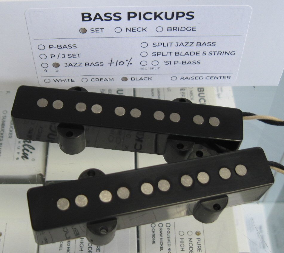 Lindy Fralin 5-String Jazz Bass Pickups Set 10% Overwound