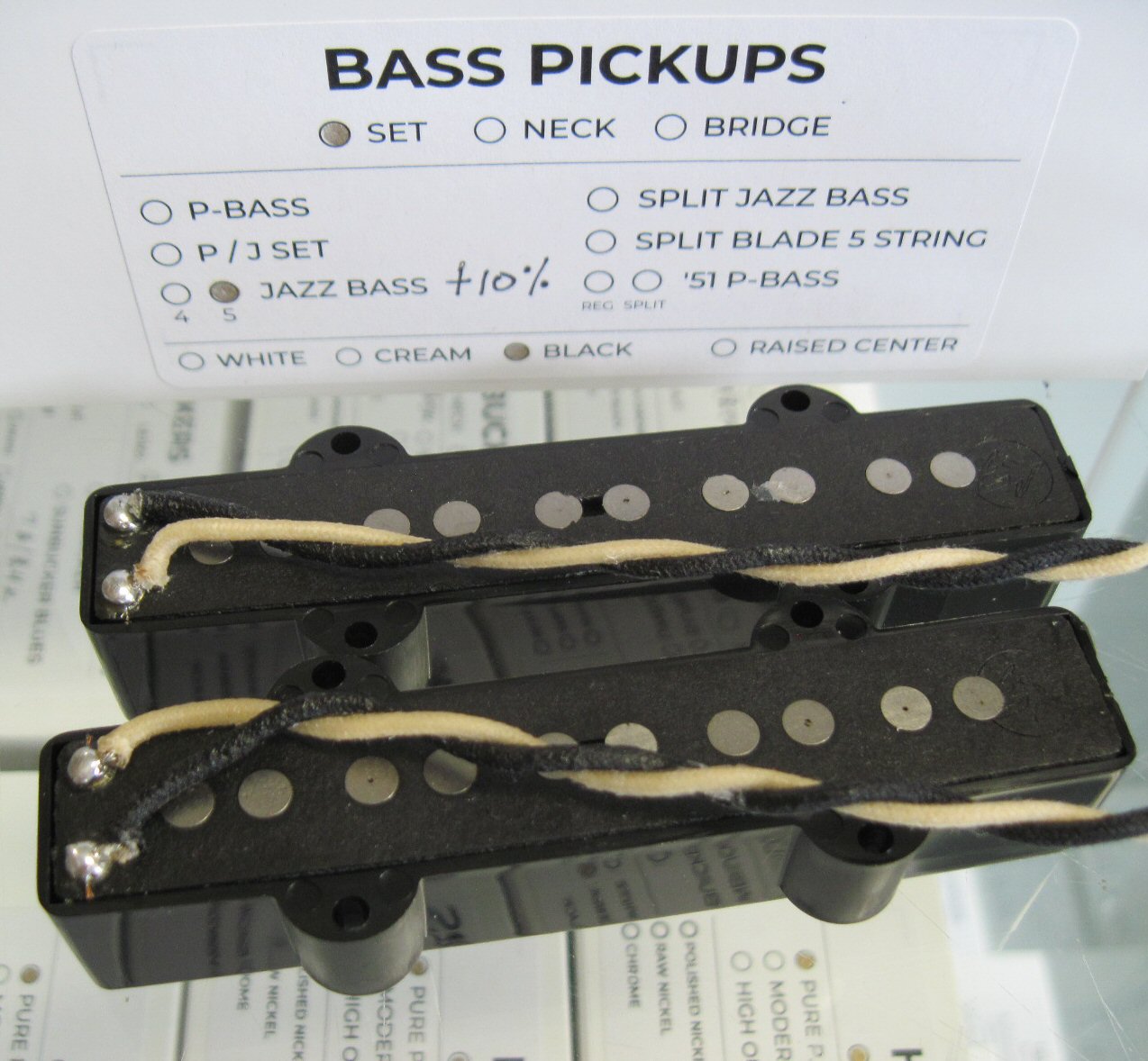 Lindy Fralin 5-String Jazz Bass Pickups Set 10% Overwound