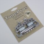 TonePros LPV02-C Vintage Tuneomatic with Aluminum Tailpiece Set Chrome