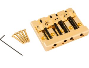 Fender High Mass Bass Bridge IV with Brass Saddles Gold 0994408200